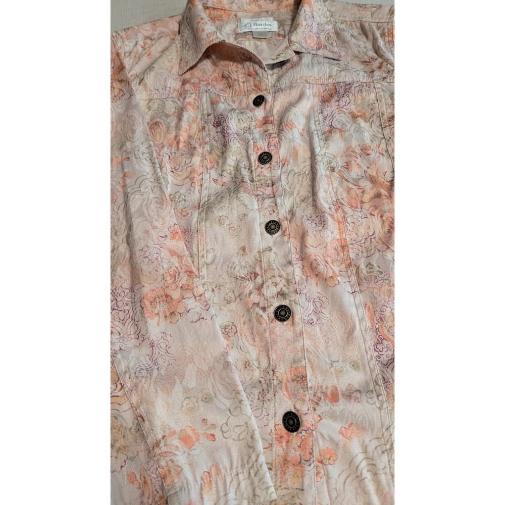 Women's Floral Stretch CJ Banks Short Jacket Size 1X